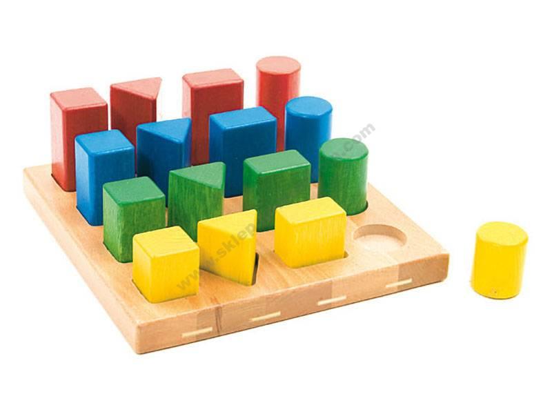 sestavljanke. Geometrijska tabla za ocenjevanje