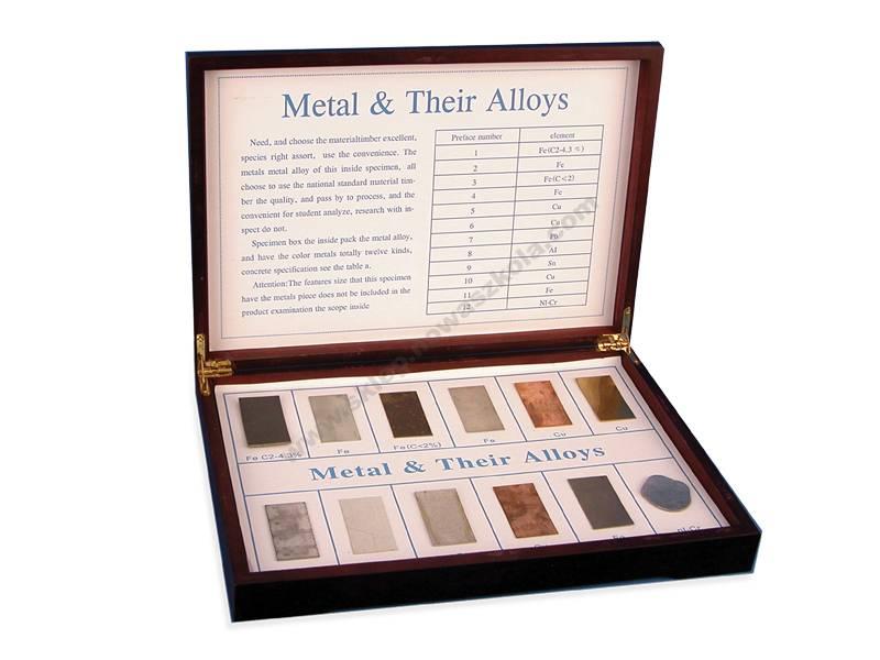 Kovine in njihove zlitine v kovčku