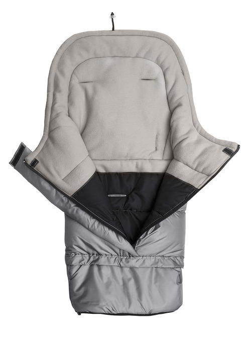 Combi 3v1 vreča za romper - siva polar flis