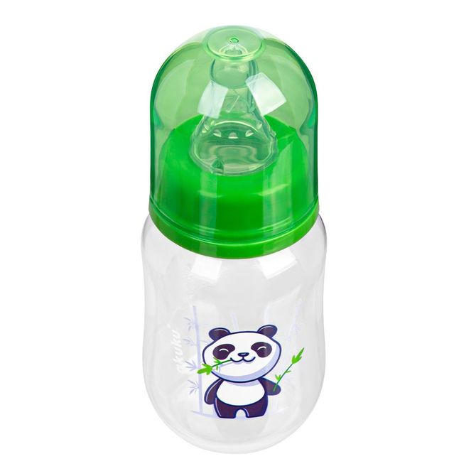 Steklenička 125ML Panda Zelena