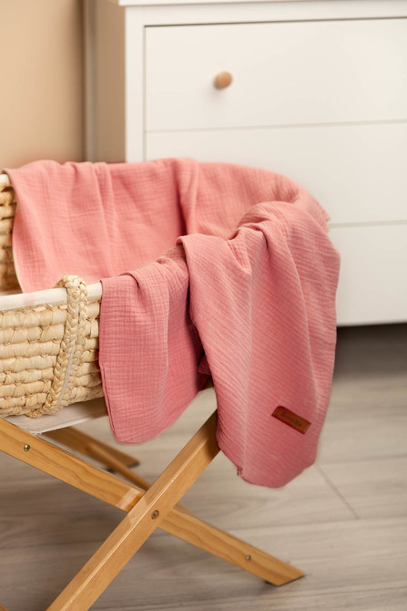 MUSLIN DEKA RETRO ROZA 75x100