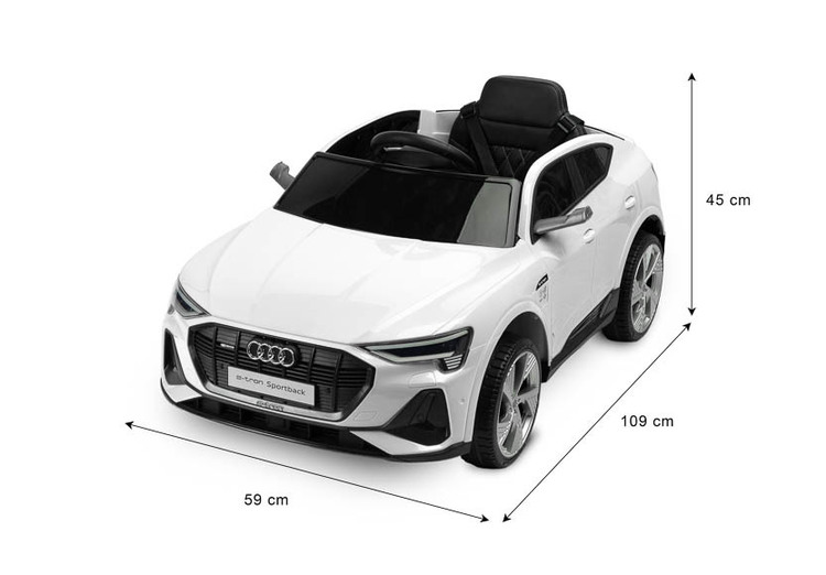 AKUMULATORSKO VOZILO AUDI ETRON SPORTBACK ČRNA
