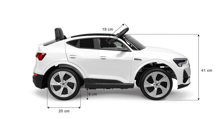 AKUMULATORSKO VOZILO AUDI ETRON SPORTBACK ČRNA