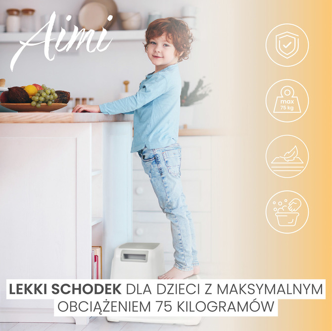 Stolček za otroke Aimi siva