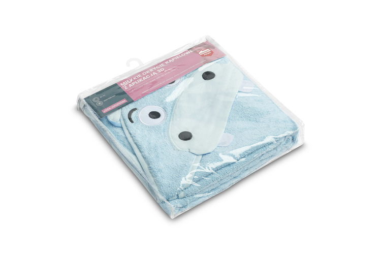 WATERFRIENDS KOPALNI PLAŠČ 100x100 HIPPO MODRA