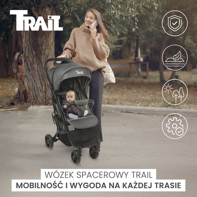 TRAIL ČRNI VOZIČEK