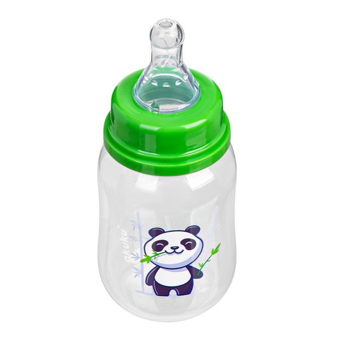 Steklenička 125ML Panda Zelena