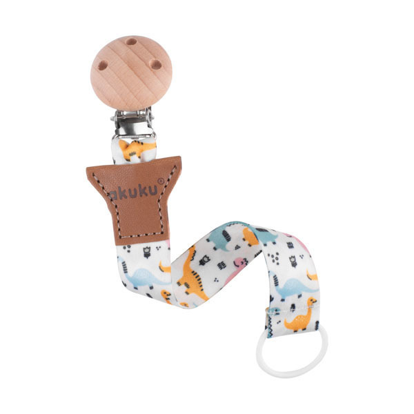 A0580 Držalo za dudo s sponko, Dino