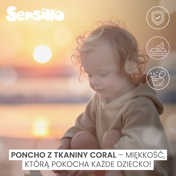 Otroški Kopalni Pončo Coral Pink