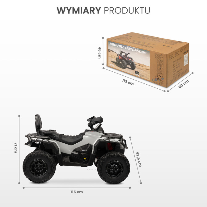Baterijsko Vozilo Outlander Črna