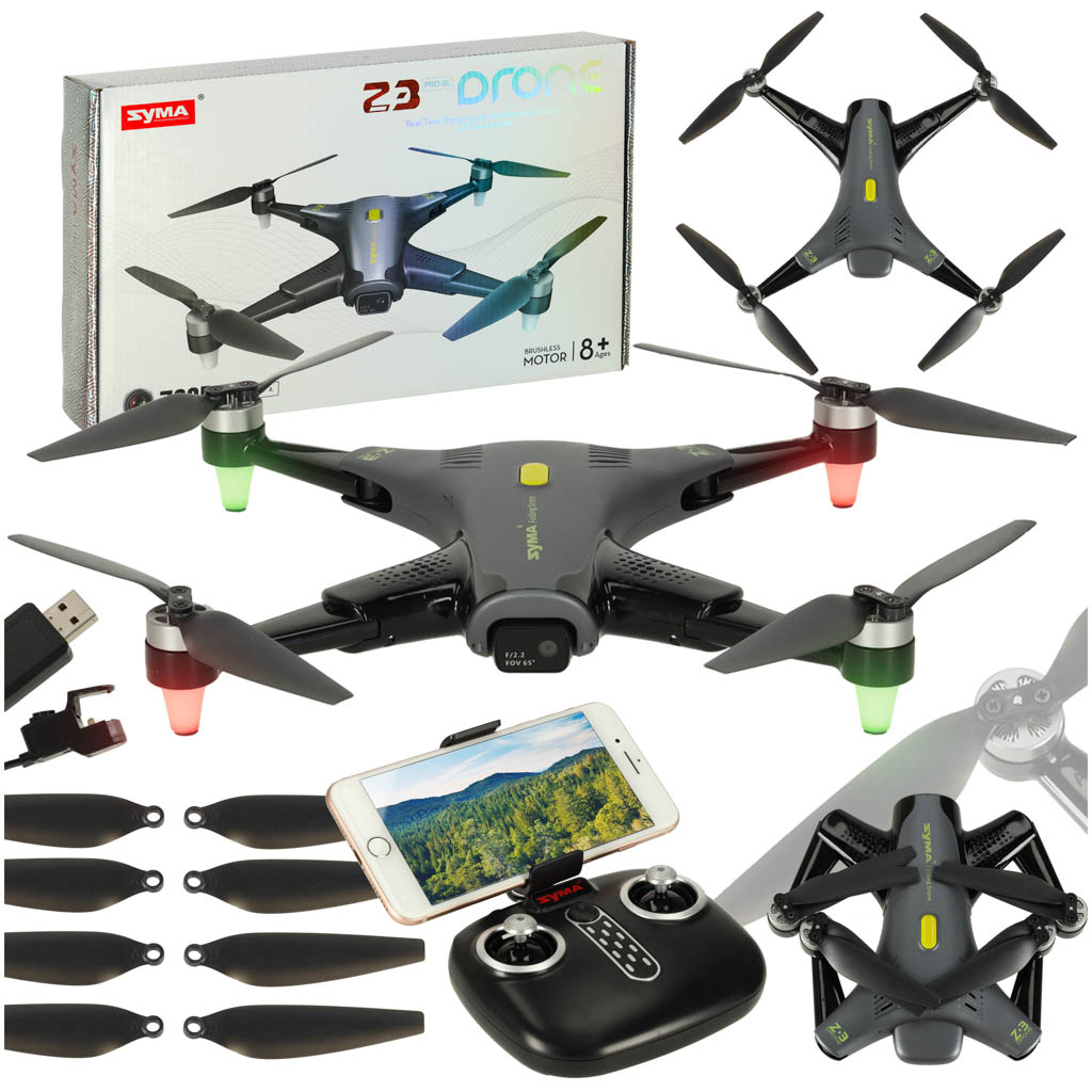 Syma Z3PRO 2.4GHz 4CH Wi-Fi RC dron črne barve