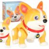 Pes pes interaktivni robot Corgi svetleča ušesa glasba