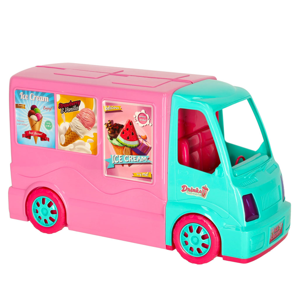 Doll camper food truck set 21 el.
