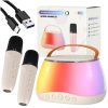 Karaoke komplet Bluetooth zvočnik LED RGB 2 mikrofona USB