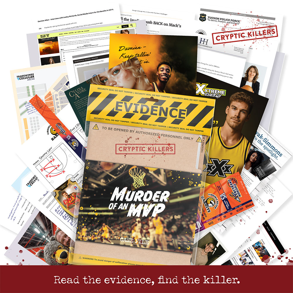 Detektivska igra - Murder of an MVP - Cryptic Killers T4