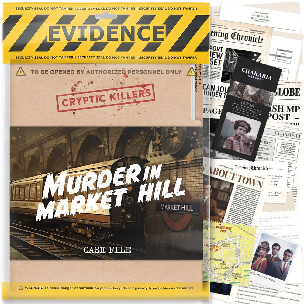 Detektivska igra - Murder in Market Hill - Cryptic Killers T5
