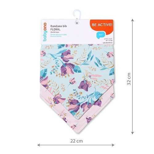 879/16 Bandana Bib Floral