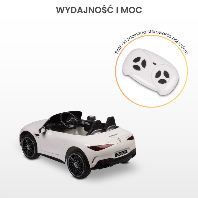Baterijsko vozilo Mercedes SL63 rdeče