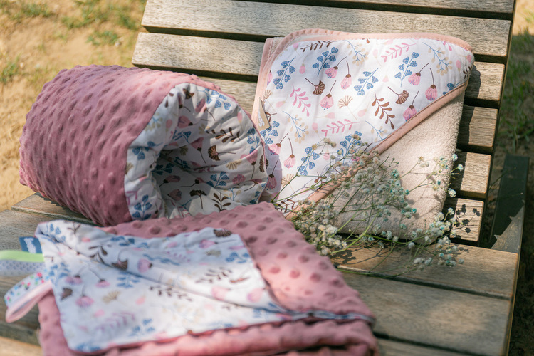 Podporna Muffka Minky Twigs Pink