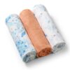 348/09 Muslin Plenice Oranžne 3 Kosi