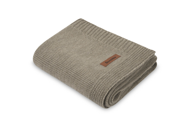 Odeja Merino Melange 90X75 Dark Beige