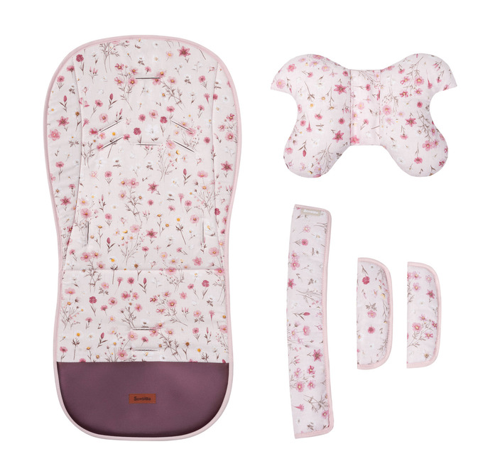 Vložek za voziček Deluxe Velvet Bloom Pink
