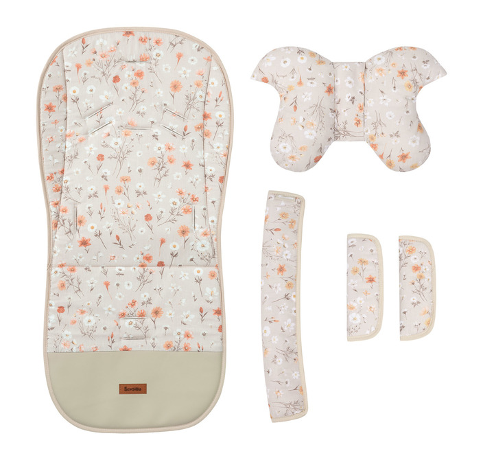 Vložek za voziček Deluxe Velvet Bloom Beige
